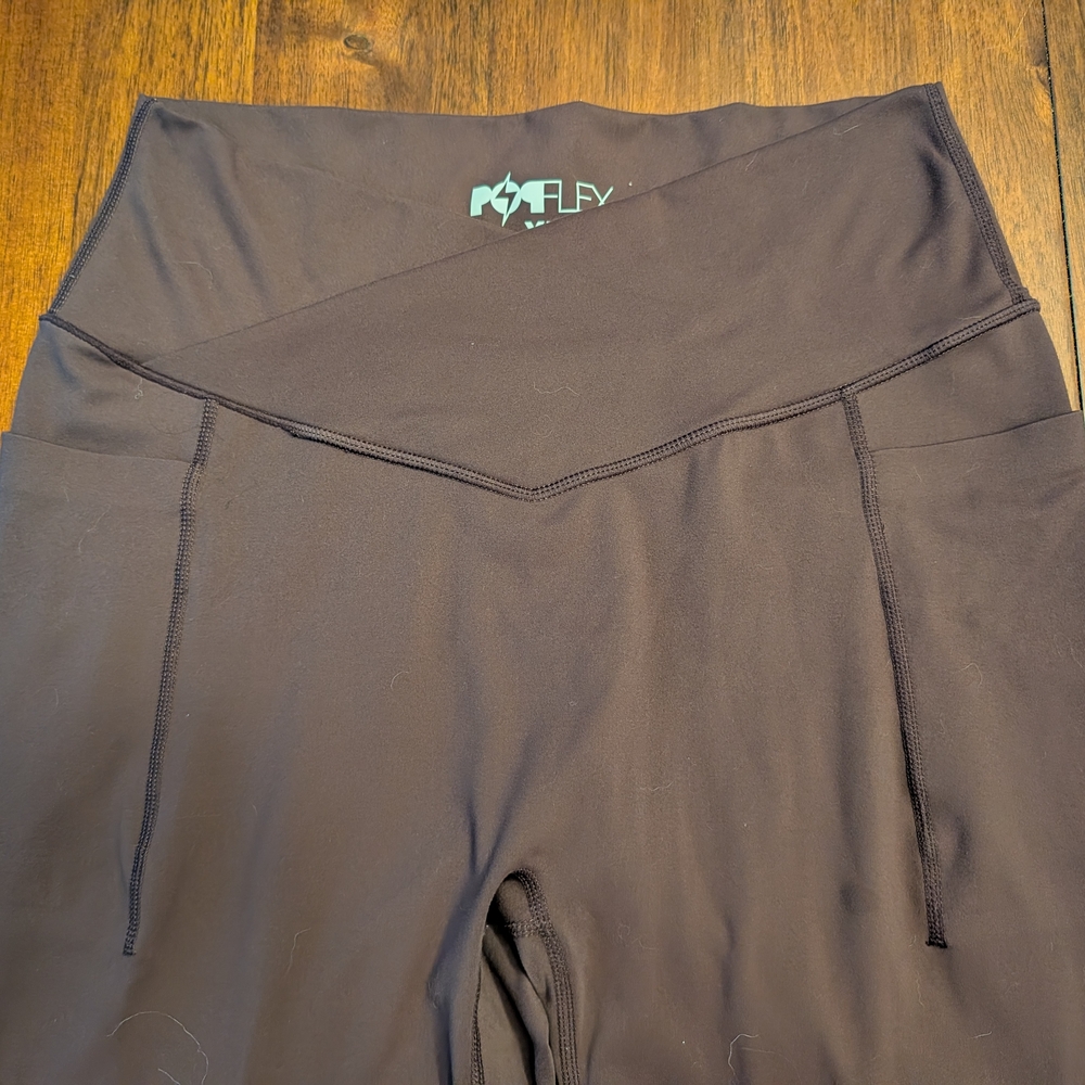 POPFLEX Supersculpt Flared Brown Leggings